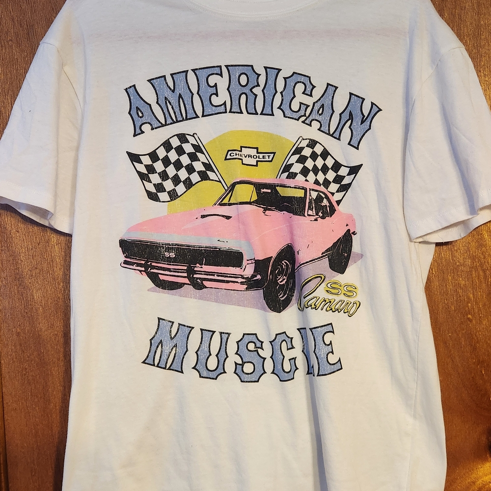 GM Women's Camaro SS White T-Shirt Size XXL
